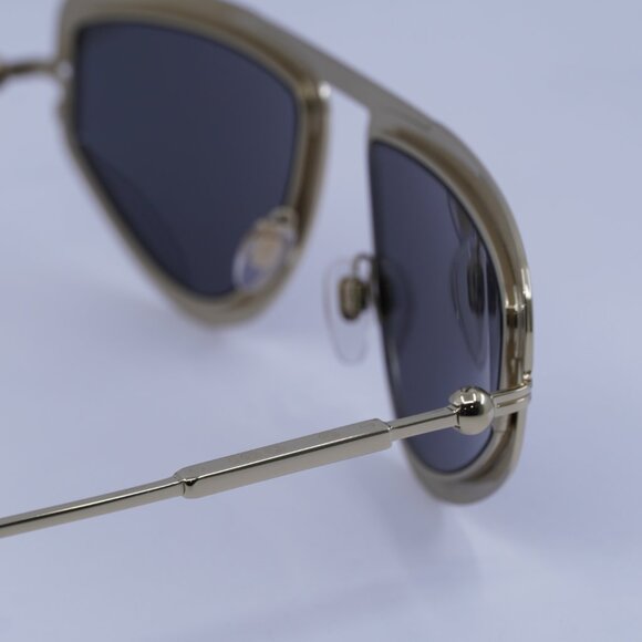 Burberry BE3150 110987 Geometric Sunglasses Light Gold Frame, Grey Lenses - Picture 8 of 9